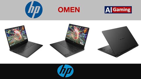 HP OMEN AI Gaming Mame Captop 17.3 "240Hz IPS QHD Display (AMD RYZEN AI 9 365 ، GEFORCE RTX 5070 8GB ، 64GB DDR5 ، 4TB PCIE SSD ، RGB KB ، WIFI 6 ، WebCAM ، Bluetooth 5.4 ، Win 11 in Kuwait