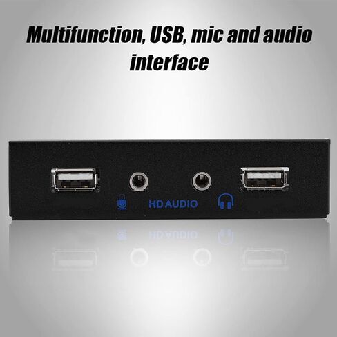 اللوحة الأمامية المرنة ، محور اللوحة الأمامية للمعادن USB2.0 ، لوحة أمامية حمراء 3.5 بوصة لسطح مكتب الكمبيوتر in Kuwait