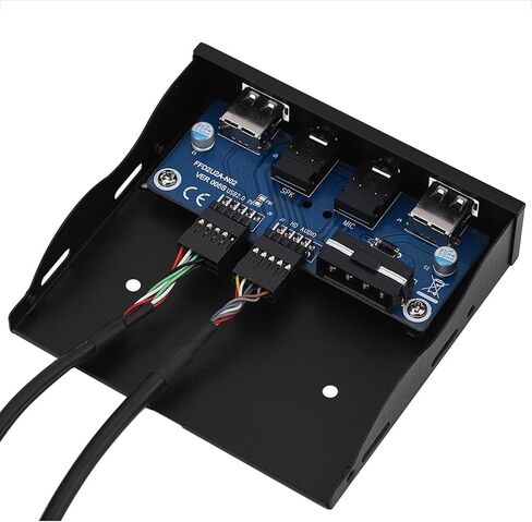اللوحة الأمامية المرنة ، محور اللوحة الأمامية للمعادن USB2.0 ، لوحة أمامية حمراء 3.5 بوصة لسطح مكتب الكمبيوتر in Kuwait