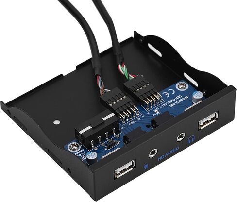 اللوحة الأمامية المرنة ، محور اللوحة الأمامية للمعادن USB2.0 ، لوحة أمامية حمراء 3.5 بوصة لسطح مكتب الكمبيوتر in Kuwait