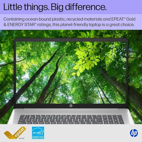 HP 17.3 بوصة كمبيوتر محمول ، شاشة FHD ، AMD Ryzen 5 7430U ، ذاكرة الوصول العشوائي 16 جيجابايت ، 512 جيجا بايت SSD ، AMD Radeon Graphics ، Windows 11 Pro ، Natural Silver ، Webcam ، HDMI ، Wi-Fi 6 ، Ai Copilot Key ، W/Mytrix ملحق in Kuwait