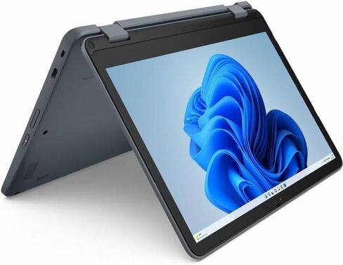 Lenovo 300W Gen 5 83LF0005US 11.6 "Touchcreen Convertible 2 في 1 دفتر ملاحظات - HD - 60 Hz - Intel N -Series N150-8 GB - 128 GB SSD - لوحة المفاتيح الإنجليزية - Slate Gray - Intel Chip - 1366 X 768 - Windows 11 in Kuwait