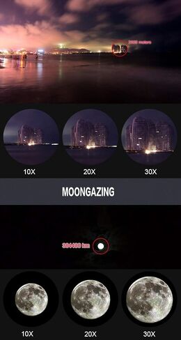 Monoculars Telescope High Power Zoom Monocular 10-30x50 Bak4 Prism Powerful Telescope Monocular Waterproof Goods for Camping for Adult Bird Watching Outdoor Travel Sightseeing Binoculars in Saudi Arabia
