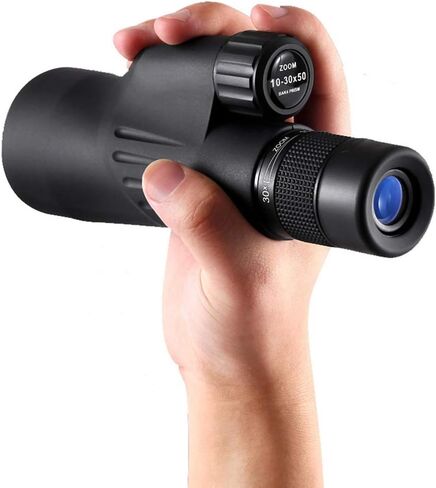 Monoculars Telescope High Power Zoom Monocular 10-30x50 Bak4 Prism Powerful Telescope Monocular Waterproof Goods for Camping for Adult Bird Watching Outdoor Travel Sightseeing Binoculars in Saudi Arabia