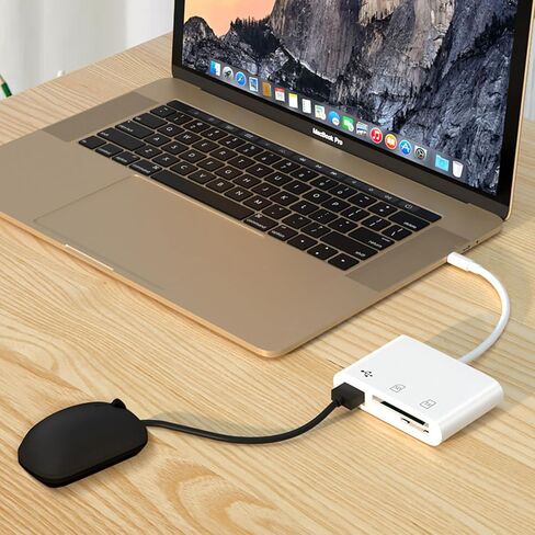 SD Card Reader, High-Speed Dual Slots& USB Port 3-in-1 USB C Memory Card Reader, SD Card Camera Adapter for MicroSD, SDHC, SDXC, TF in Saudi Arabia