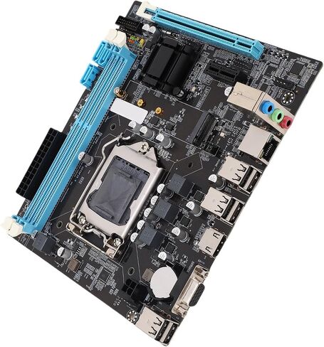 Kimiss Micro ATX Motherboard for Desktop ، H61 ، LGA 1155 CPU Slot ، 6 USB2.0 ، DDR3 ، M.2 NVME NGFF ، in Saudi Arabia