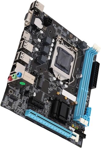 Kimiss Micro ATX Motherboard for Desktop ، H61 ، LGA 1155 CPU Slot ، 6 USB2.0 ، DDR3 ، M.2 NVME NGFF ، in Saudi Arabia