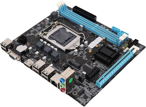 Kimiss Micro ATX Motherboard for Desktop ، H61 ، LGA 1155 CPU Slot ، 6 USB2.0 ، DDR3 ، M.2 NVME NGFF ، in Saudi Arabia