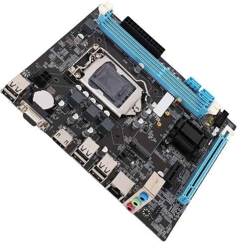 Kimiss Micro ATX Motherboard for Desktop ، H61 ، LGA 1155 CPU Slot ، 6 USB2.0 ، DDR3 ، M.2 NVME NGFF ، in Saudi Arabia