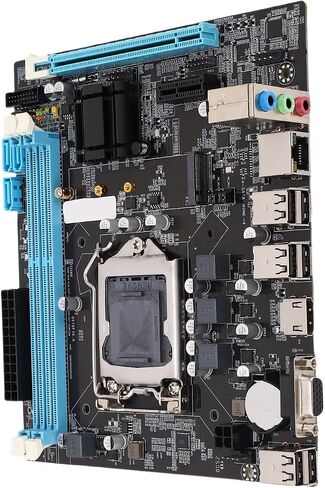 Kimiss Micro ATX Motherboard for Desktop ، H61 ، LGA 1155 CPU Slot ، 6 USB2.0 ، DDR3 ، M.2 NVME NGFF ، in Saudi Arabia
