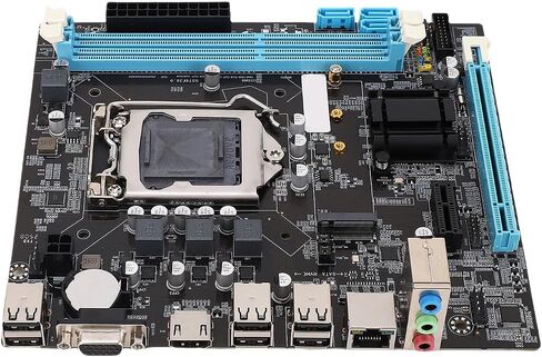 Kimiss Micro ATX Motherboard for Desktop ، H61 ، LGA 1155 CPU Slot ، 6 USB2.0 ، DDR3 ، M.2 NVME NGFF ، in Saudi Arabia
