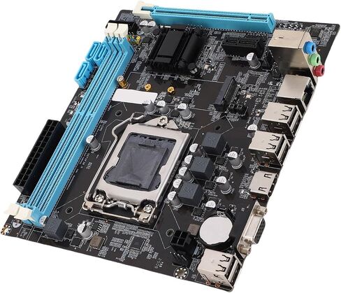 Kimiss Micro ATX Motherboard for Desktop ، H61 ، LGA 1155 CPU Slot ، 6 USB2.0 ، DDR3 ، M.2 NVME NGFF ، in Saudi Arabia