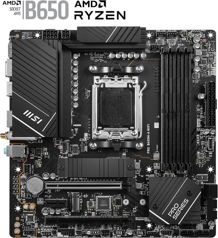 MSI PRO B650M-A WIFI motherboard AMD B650 Socket AM5 micro ATX (Renewed) in Saudi Arabia