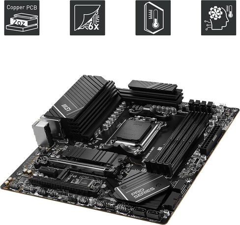 MSI PRO B650M-A WIFI motherboard AMD B650 Socket AM5 micro ATX (Renewed) in Saudi Arabia