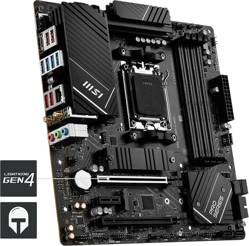 MSI PRO B650M-A WIFI motherboard AMD B650 Socket AM5 micro ATX (Renewed) in Saudi Arabia