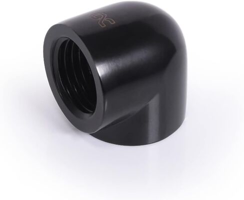 Alphacool Eiszapfen 20mm L-Connector Fitting G1/4 IT to G1/4 IT - Black (17588) in Saudi Arabia