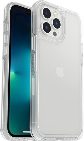 Otterbox iPhone 13 Pro (فقط فقط) سلسلة التماثل - سفن وحدة واحدة في polybag ، مثالية لعملاء الأعمال - الأسود ، الشحن الأسود ، الشحن اللاسلكي المتوافق ، حماية الكاميرا والشاشة المرفوعة in Kuwait