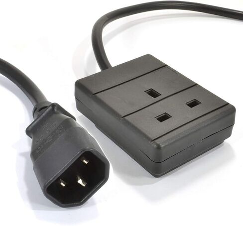 PRO ELEC PEL01256 IEC C14 CLOP إلى 13A UK Socket Power Lead ، Black ، 3M in Saudi Arabia