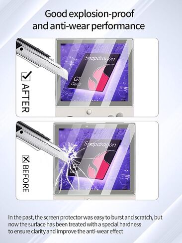 واقي الشاشة لوحدة التحكم في لعبة Retroid Pocket Classic Handheld ، فيلم ناعم عالي الدقة ، واضحة ، واضحة ، وخالية من الفقاعات مع طقم التثبيت السهل ، 2 عبوة in Kuwait