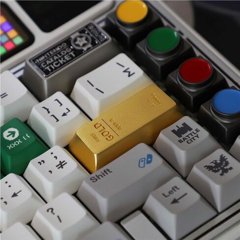 Gold Bar Keycap ، R2 أدخل CNC Cnc Custom Keycap للوحة المفاتيح الميكانيكية (لامعة) in Kuwait