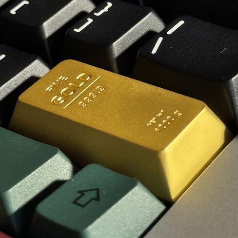 Gold Bar Keycap ، R2 أدخل CNC Cnc Custom Keycap للوحة المفاتيح الميكانيكية (لامعة) in Kuwait