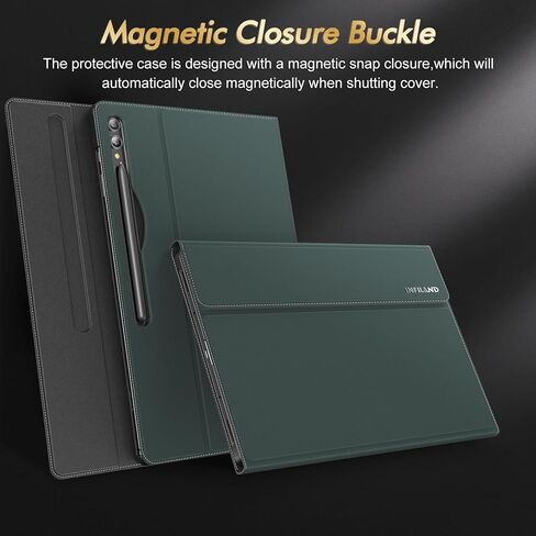 INFILAND Galaxy Tab S9 Ultra Case, Multi-Angle Stand Cover Compatible with Samsung Galaxy Tab S9 Ultra SM-X910B/SM-X916B Tablet [Auto Wake/Sleep], Black in Kuwait