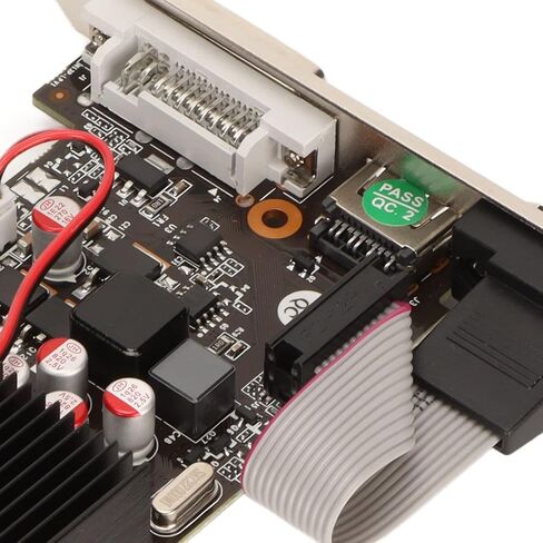Dilwe GT730 Low Gaming Graphics Card, 2GB GDDR3 Single Fan Low Graphics Card 128bit 700 MHz/2668 MHz with PCB Board VGA, HDMI, DVI Interface for GT730 2G128bit in Saudi Arabia
