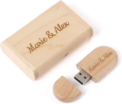 مخصص مخصص قرص U تخصيص ليزر مخصصة محفورة الخشبية الخشبية USB Flash Drive حفل زفاف ، تخصيص الشركة ، الهدية الشخصية (32 جم ، الجوز) in Saudi Arabia