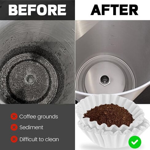 MIMORE Coffee Filters - 100 PCS Percolator Coffee Filters for Hamilton Beach 45 Cup Coffee Urn Filters - Disposable Paper Coffee Filter Basket in Kuwait