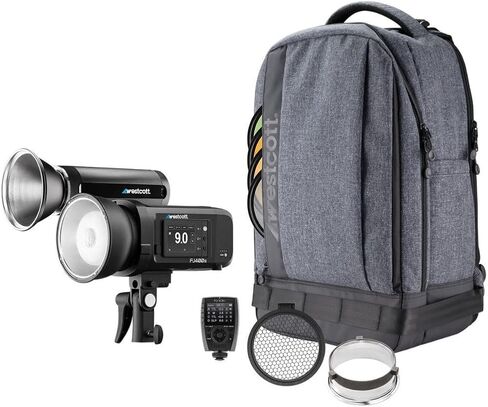 Westcott FJ Wireless 2 Light Portable Portrait Flash Kit with FJ X3 M Wireless Trigger and Eyelighter Bundle (31 Items) in Saudi Arabia