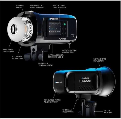 Westcott FJ Wireless 2 Light Portable Portrait Flash Kit with FJ X3 M Wireless Trigger and Eyelighter Bundle (31 Items) in Saudi Arabia