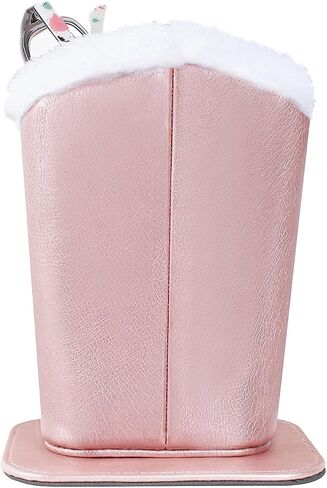 MOSISO Eyeglasses Holder Plush Lined PU Leather Stand Case&Monitor Dust Cover 22, 23, 24, 25 inch Anti-Static Dustproof LCD/LED/HD Panel Case Computer Screen Protective Sleeve, Pink&Rose Gold in Saudi Arabia