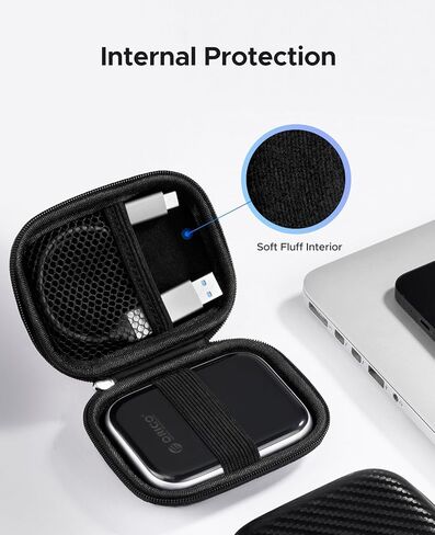 ORICO 2TB Magnetic External SSD Up to 2000MB/s, Portable Solid State Drive + Portable Protection Case for External SSD Hard Drive K20mini in Saudi Arabia