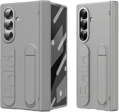 متوافق مع Samsung Galaxy Z Fold 7 CASE مع واقي شاشة مدمج الحامل ، حالة الواقية المفصلية حقيبة هاتفية وقائية مقاومة للصدمات متوافقة مع Galaxy Z Fold 7 (Clear) in Kuwait