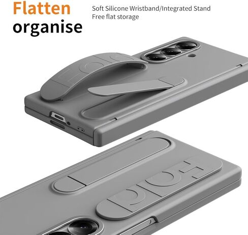 متوافق مع Samsung Galaxy Z Fold 7 CASE مع واقي شاشة مدمج الحامل ، حالة الواقية المفصلية حقيبة هاتفية وقائية مقاومة للصدمات متوافقة مع Galaxy Z Fold 7 (Clear) in Kuwait