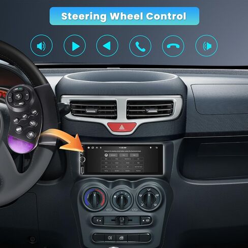 Single Din Car Stereo with Apple Carplay Android Auto,6.9 Inch IPS Touch Screen Car Stereo with Backup Camera, Car Radio Support Mirror Link Bluetooth Handsfree FM/RDS Type-C/USB EQ SWC in Saudi Arabia