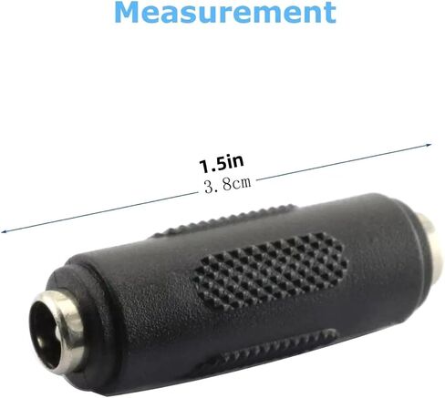 Zezefufu 5x أنثى إلى أنثى محول موصل الطاقة DC ، 5.5 * 2.1mm برميل جاك جاك ملحق توصيل المكونات in Saudi Arabia