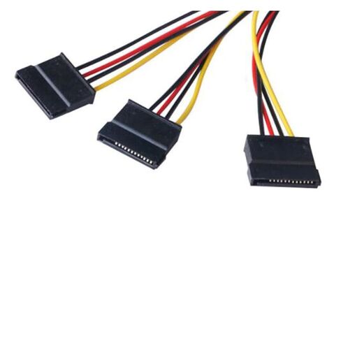 كابل محول SATA IDE 4Pin ذكر إلى 3 منفذ SATA SANDER SNAPTING DRID DRIVE CABLE Cable Cable 20cm W1 in Kuwait