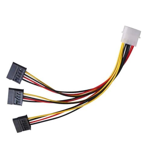 كابل محول SATA IDE 4Pin ذكر إلى 3 منفذ SATA SANDER SNAPTING DRID DRIVE CABLE Cable Cable 20cm W1 in Kuwait
