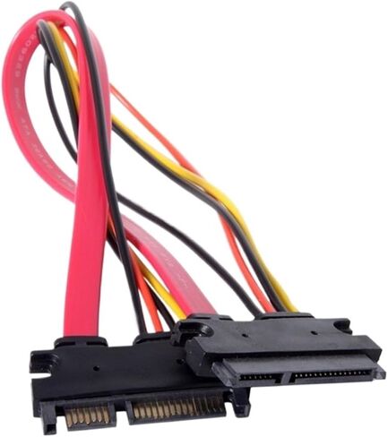 Male to Female Adapter Cable Converter 22Pin Sata with 7pin+15pin Female to Female SATA Power Data Cable 30/50cm(Female to Female50cm) in Saudi Arabia