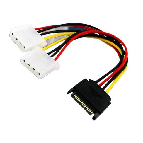 بلاستيك عملي بلاستيكي 20 سم إلى IDE تمديد الطاقة المحول محول الطاقة 15pin من الذكور إلى 4pin in Kuwait