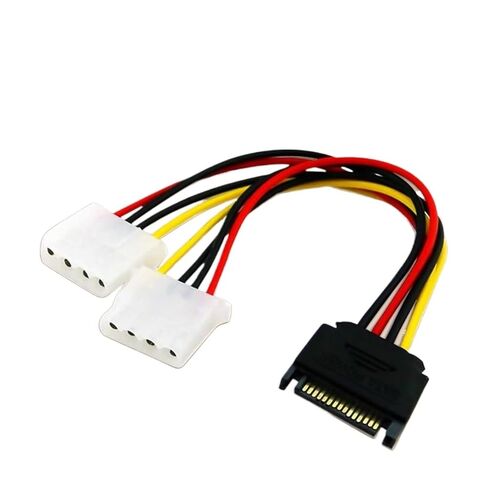 بلاستيك عملي بلاستيكي 20 سم إلى IDE تمديد الطاقة المحول محول الطاقة 15pin من الذكور إلى 4pin in Kuwait