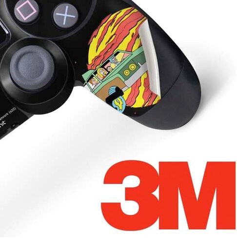 Skinit Decal Gaming Skin Compatible with PS4 Controller - Officially Licensed Adult Swim Rick and Morty Portal Pattern Design in Saudi Arabia
