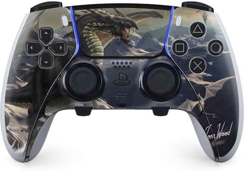 ألعاب Skinit Scenit Gaming متوفرة مع وحدة تحكم PS5 DualSense Edge Pro - Dragon Rogue Dragon مرخص رسميًا بواسطة Tom Wood Design in Saudi Arabia
