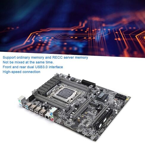 Desktop PC Motherboard, CPU Motherboard Set USB 3.0 Computer Parts, 2011 Pin Motherboard for M.2 E5-2680v2 I7 and Other Sixcore Eightcore Tencore CPU in Saudi Arabia