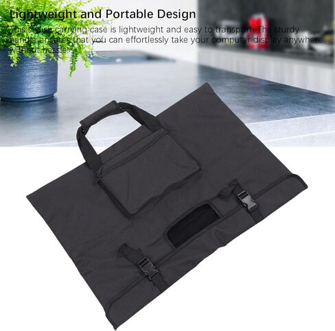 ASIXXSIX Travel Carrying Bag Writer Wudrovel For 27 "شاشات وملحقات شاشة LCD ، و 600 D Axford Fabric Monitor Case مع بطانة مبطنة وجيوب متعددة in Kuwait