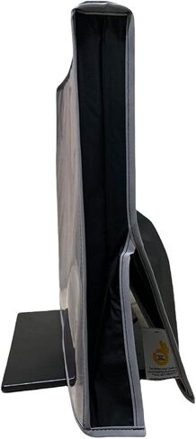 Marine Black Monitor Cover WITH CLEAR FRONT Compatible with ASUS FHD 24" Monitor, Anti Static, Waterproof Monitor Dust Cover by Perfect Dust Cover LLC in Saudi Arabia