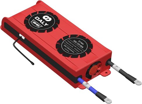 Daly BMS LI-ION 72V 80A BMS 20S Protection Board مع سلك توازن مروحة التبريد لنظام إمدادات الكهرباء ذات الطاقة الشمسية التي تم إنشاؤها ذاتيًا (BMS القياسية ، مروحة 80A) in Kuwait