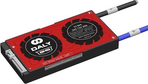 Daly BMS LI-ION 72V 80A BMS 20S Protection Board مع سلك توازن مروحة التبريد لنظام إمدادات الكهرباء ذات الطاقة الشمسية التي تم إنشاؤها ذاتيًا (BMS القياسية ، مروحة 80A) in Kuwait