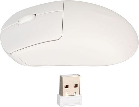 Zunate Gaming Mouse 1200DPI ، SENSE Mechanical Click ، ​​قبضة مريحة ، عجلة التمرير ، مزود طاقة البطارية ، مناسب للكمبيوتر المحمول ، كمبيوتر سطح المكتب (أبيض) in Kuwait